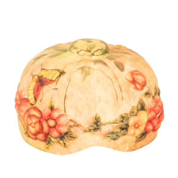 Puffy 8.5 Beige Colorful Glass Dome Universal Shade with no fitter