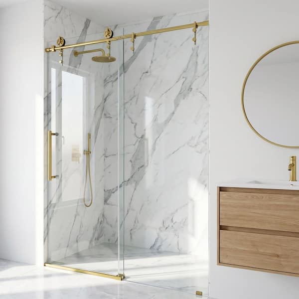 VIGO Hamilton 56 in. to 60 in. W x 78 in. H Aerodynamic Frameless