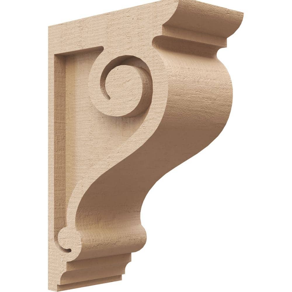 3 in. x 9 in. x 6 in. Classic Scroll Rough Cedar Woodgrain TimberThane Corbel, Primed Tan price history on PriceWatchPro
