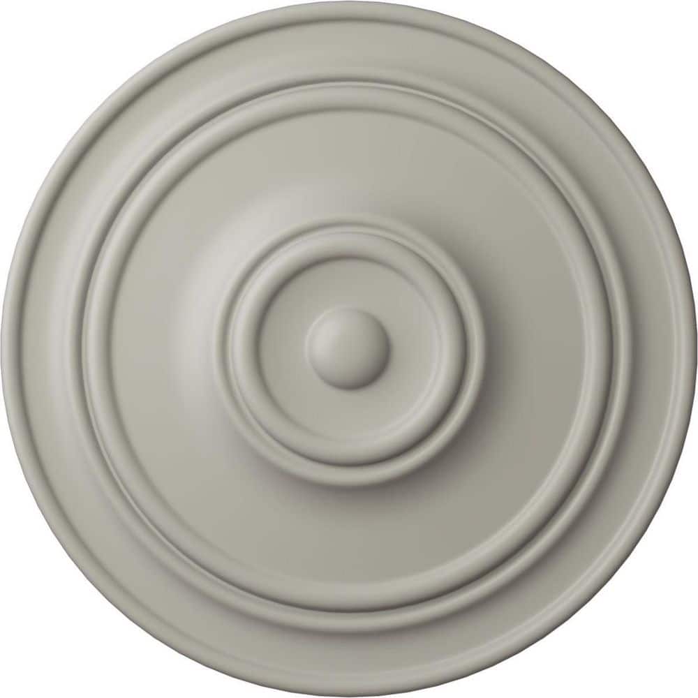 Ekena Millwork 21-7/8 in. x 2-3/8 in. Classic Urethane Ceiling Medallion (For Canopies upto 5-1/2 in.), Pot of Cream