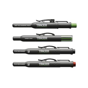 Marking Kit-Deep Hole Pencil, Lead Set, and Clog Free Markers w/Holsters - Writing Tool