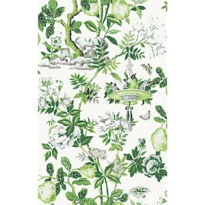 Green Verdance Shantung Garden Self Adhesive Wallpaper