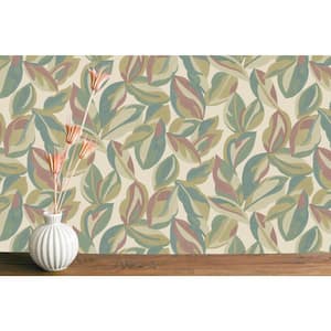Abstract Leaf Multi Non-Pasted Wallpaper (Covers 56 sq. ft.)