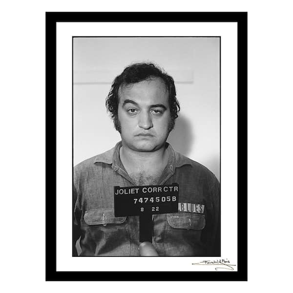 VENICE BEACH Collections John Belushi Mugshot by Unknown 1-Piece Framed Graphic Print Abstract Poster Art Print 18 in. x 14 in.