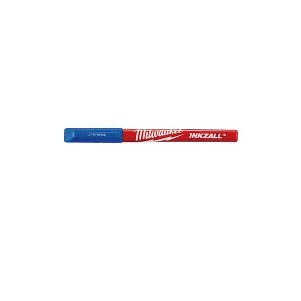 Milwaukee INKZALL Blue Ultra Fine Point Pens (12-Pack)