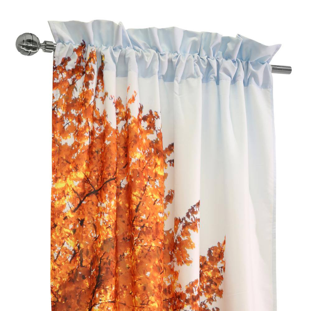 Autumn Sensation Colorful Fall Tree Light Filtering Drapes