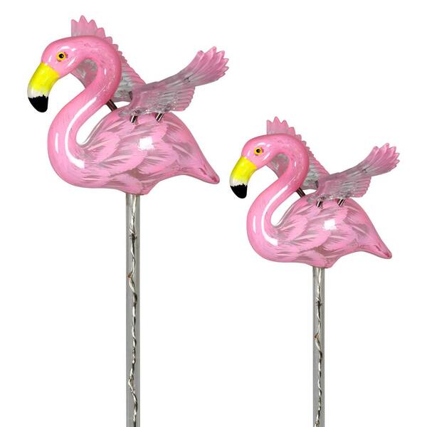 thumbnail image 2 of Solar Lights Outdoor Decorative Flamingo Solar Lights Outdoor Decor Gift For Mom Solar Pink Garden Lights Solar Powered 2 of 9