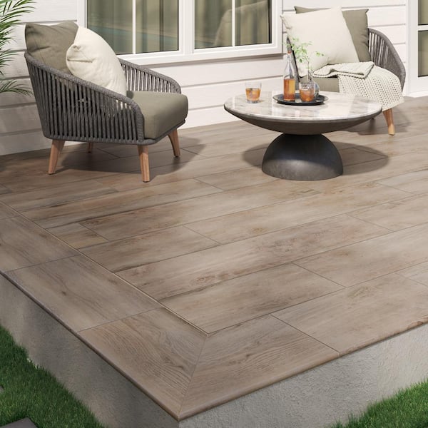 MSI Lucas Canitia 2 cm. x 12 in. x 48 in. Matte Porcelain Wood Look Paver Tile (8 sq. ft. / case)