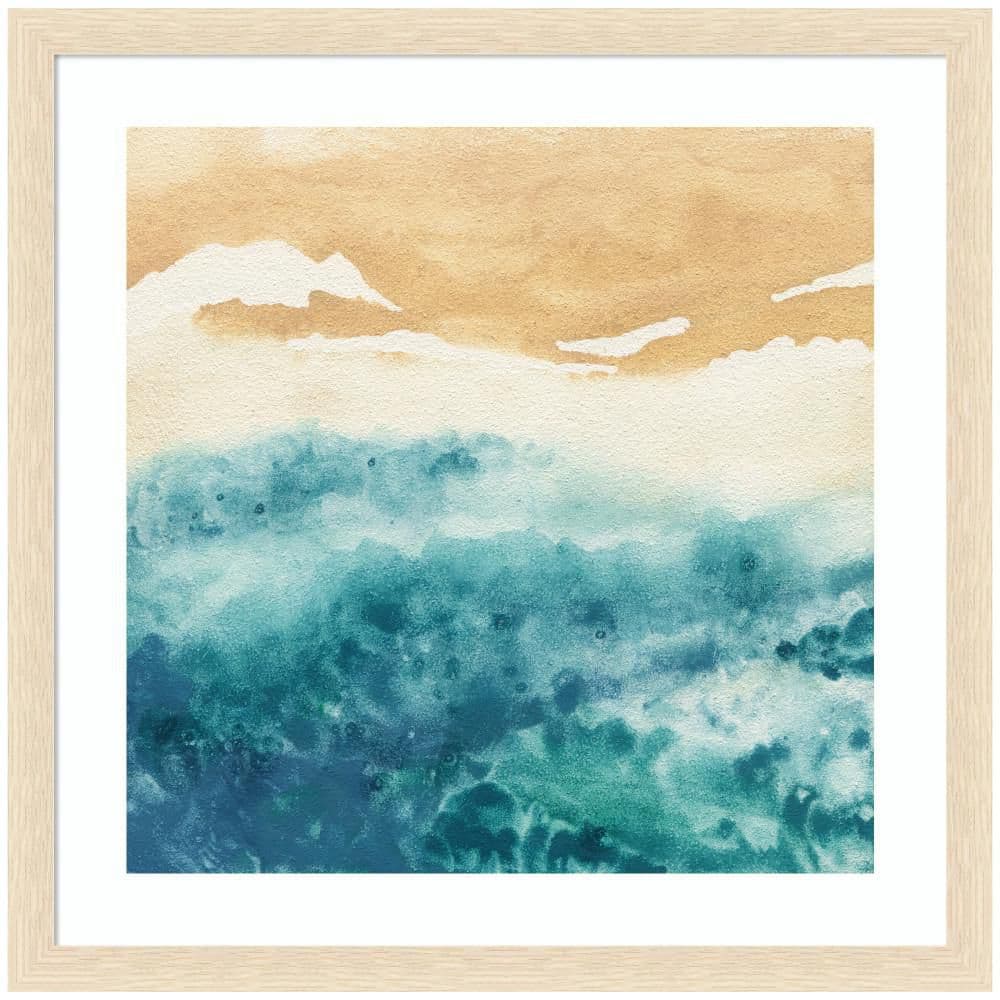 "Woodgrain ""On Warm Sand"" by Janet Meinke Lau Landscape Framed Art Print 26 in. x 26 in." price history on PriceWatchPro
