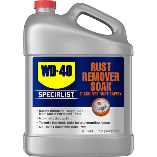 WD-40 SPECIALIST 1 Gal. Rust Remover Soak, Dissolves Rust Safely, Biodegradable