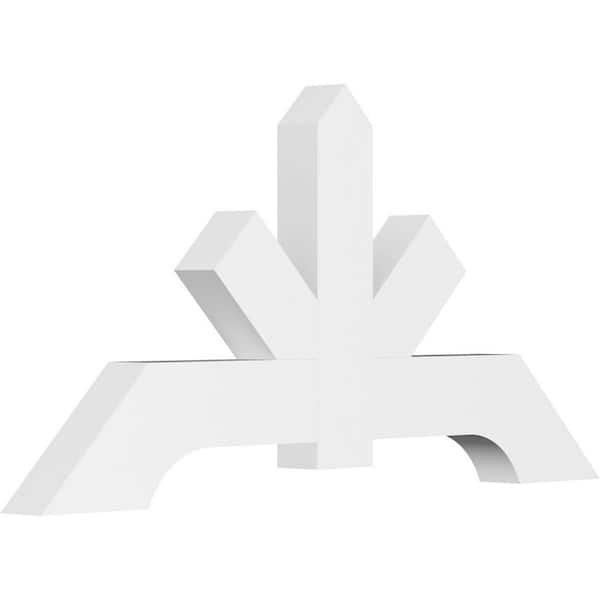 Ekena Millwork Vanguard 60 in. W x 30 in. H x 4 in. D Signature Polyurethane Bracket