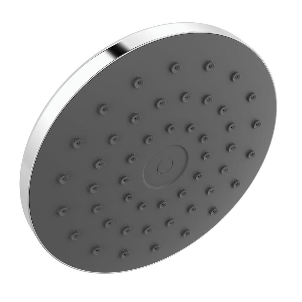 PivotPro 1-Spray Patterns 7 in. Wall Mount Fixed Shower Head in Chrome