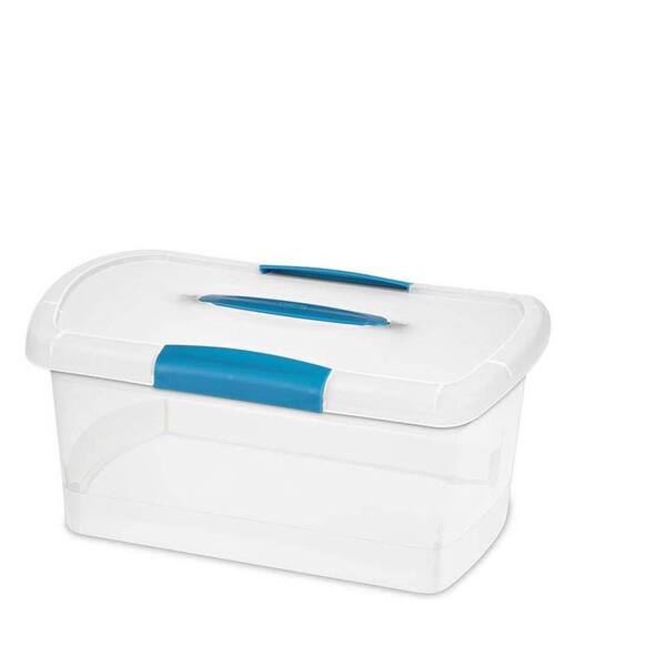Sterilite Corporation Plastic File Box, Pack of 6, Clear at