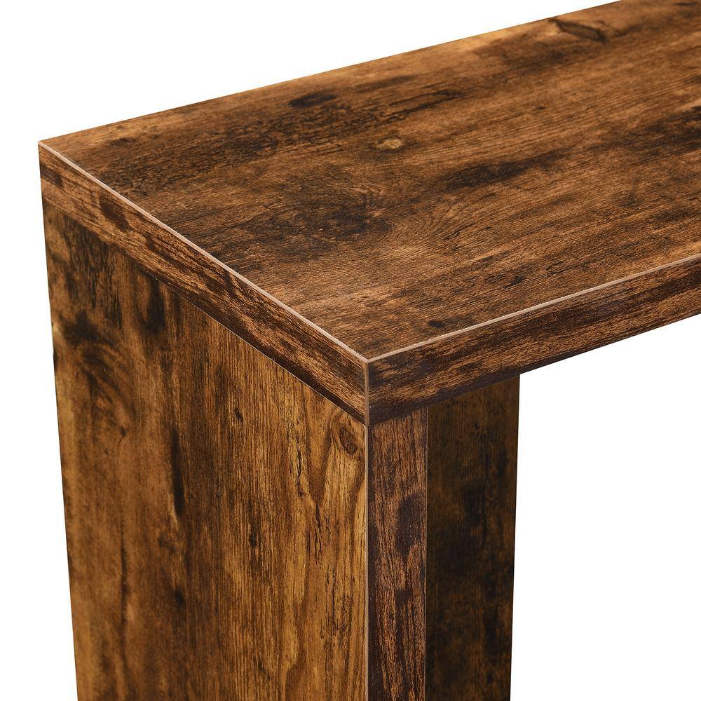 Northfield Admiral Minimalist C-Shape Barnwood End Table