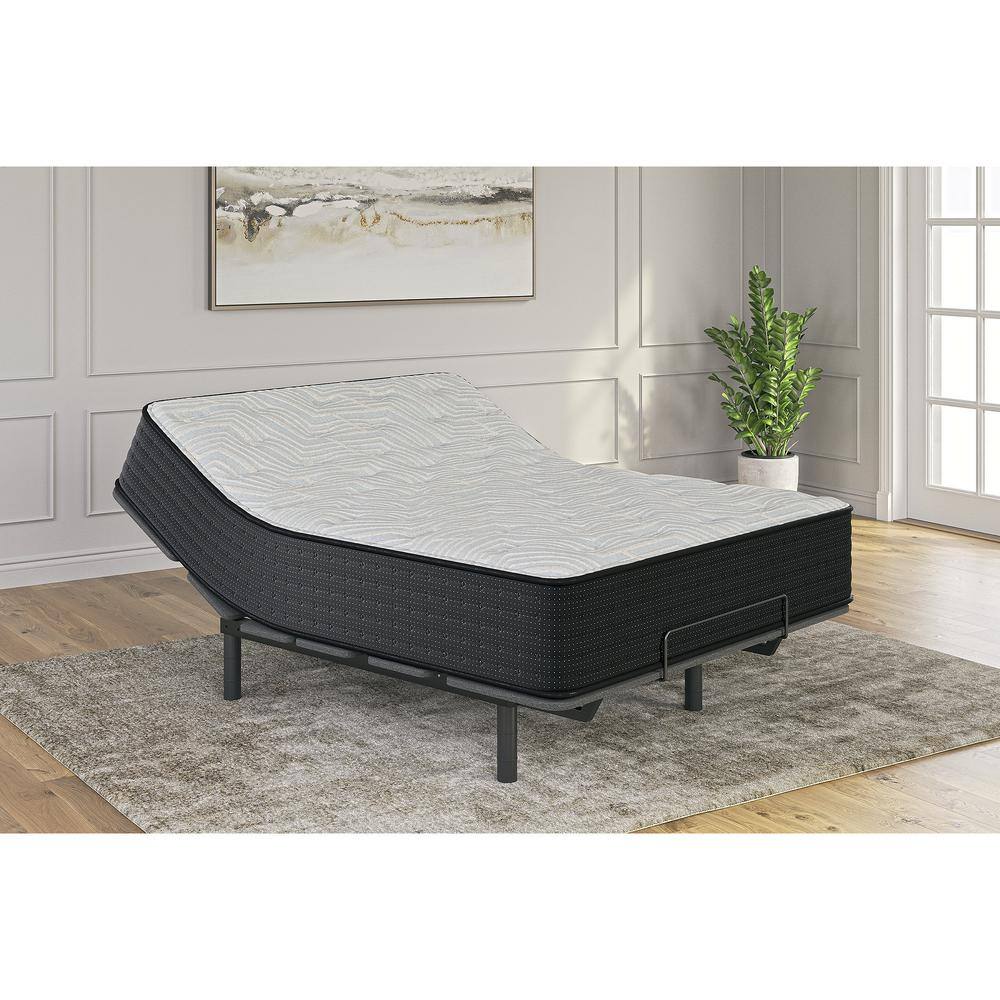 Queen Size Blue and Gray Gel Memory Foam Innerspring Mattress