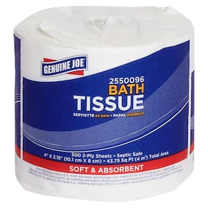 Standard Bath Tissue 2-Ply (500-Sheets/Roll)