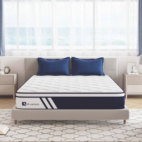 Avenco Twin Medium Firm Hybrid 10 in. Bed-in-a-Box Mattress with Cool Gel Memory Foam Infused