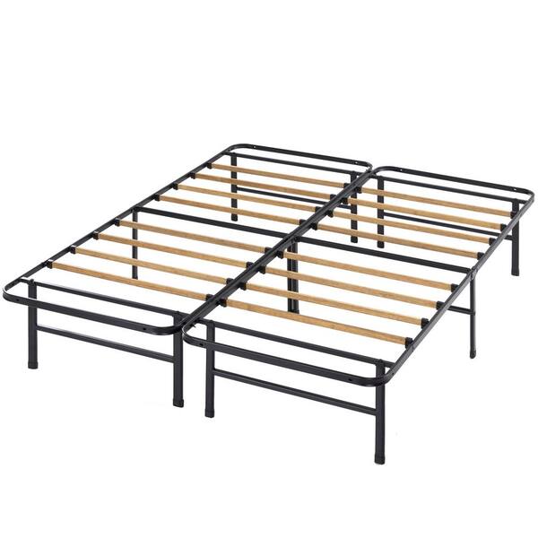 Zinus SmartBase Black Metal Full Essential Mattress Foundation Bed ...