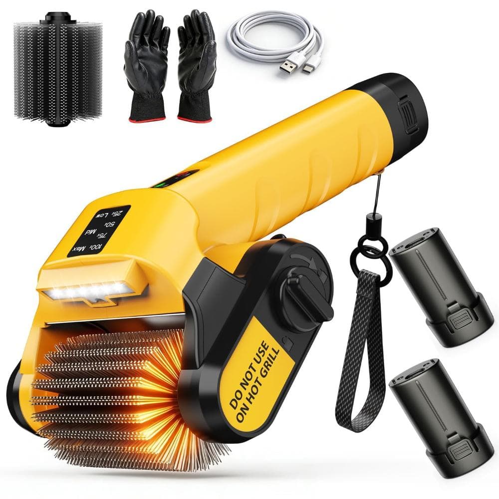 Electric Rotary Grill Brush G2 800RPM Cordless 304 Stainless Steel No Bristle BBQ Cleaner 350 Min Runtime price history on PriceWatchPro
