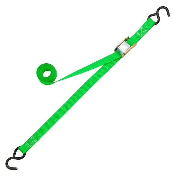 Uxcell 1x40 inch Utility Strap with Buckle Polyester Belt for Packing (Green, 2 Pack)