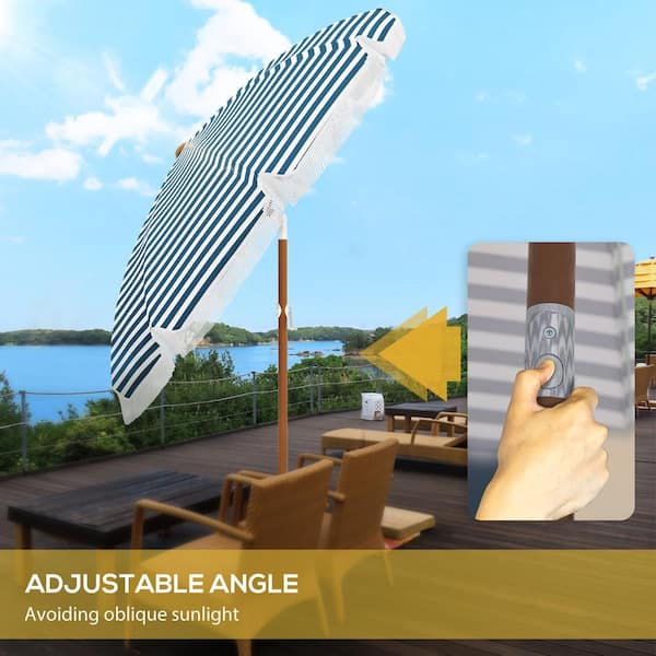 7 foot vented beach patio umbrella Feet This outdoor umbrella offers robust stability and protection for various outdoor activities Formosa Covers 7.5ft aluminum market