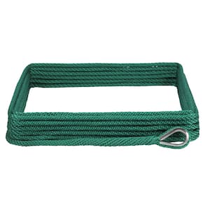 BoatTector Solid Braid MFP Anchor Line with Thimble - 3/8 in. x 150 ft., Forest Green