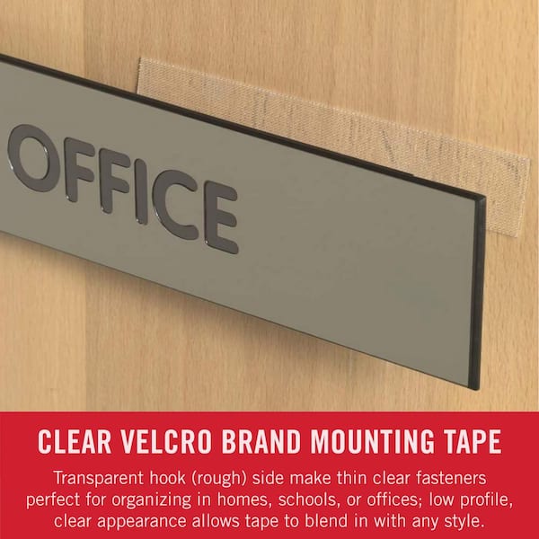 Velcro Brands 91325 Sticky Back 3/4 Inch By 15 Foot Clear Velcro Tape  Dispenser: Hook & Loop Fastener Rolls (075967913250-1)