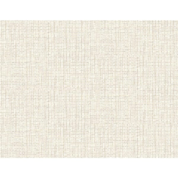 Woven Summer White Grid Paper Strippable Roll (Covers 60.8 sq. ft.)
