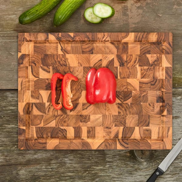 20 Inch Large Acacia Wood Cutting Board 1.5 Thick, Reversible Wooden  Cutting Board for Kitchen, Charcuterie Board Cheese Board with Deep Groove