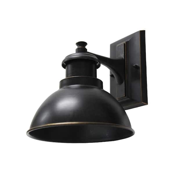 Unbranded 1-Light Oil Rubbed Bronze Outdoor Wall Mount Barn Light Sconce