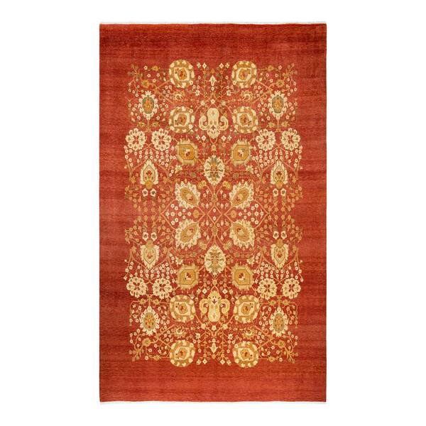 Solo Rugs Eclectic, One of a Kind Contemporary Orange 9' 0" x 12' 1" Area Rug
