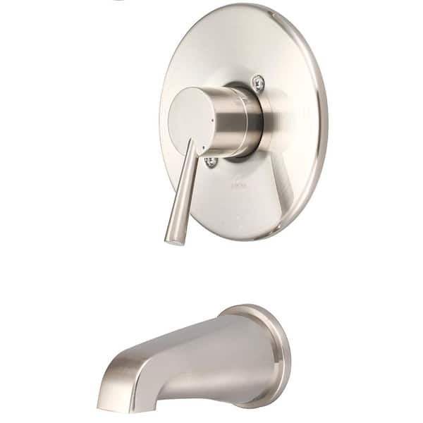 Olympia Faucets i2 1-Handle Wall Mount Tub Trim Kit in Brushed Nickel (Valve not Included)