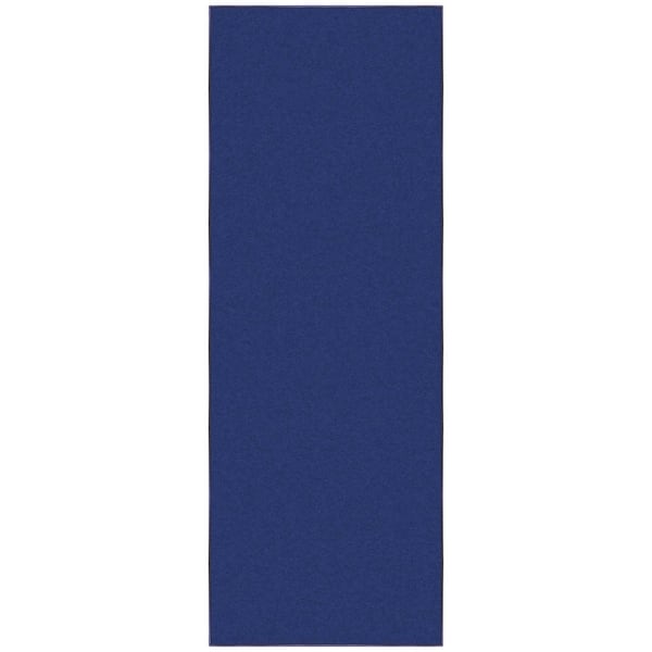 Ottomanson Ottohome Collection Non-Slip Rubberback Modern Solid Design 2x6 Indoor Runner Rug, 2 ft. 2 in. x 6 ft., Navy