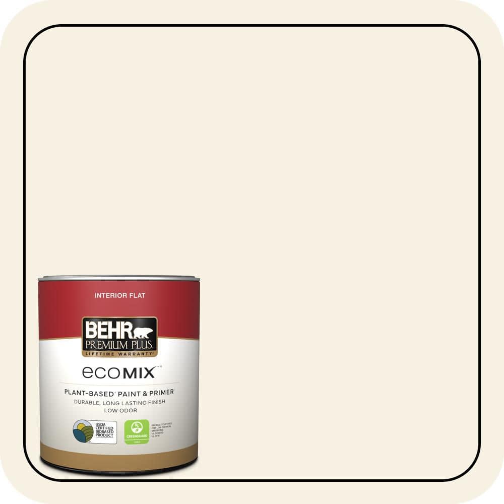 1 qt. #OR-W14 White Veil Flat EcoMix Plant-Based Interior Paint & Primer price history on PriceWatchPro