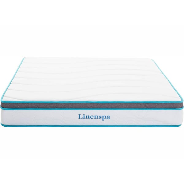 Linenspa 8 in. Queen Memory Foam and Innerspring Hybrid Mattress