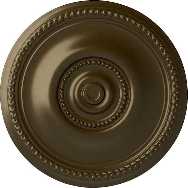 Ekena Millwork 20-5/8" x 1-3/8" Raynor Urethane Ceiling Medallion (Fits Canopies upto 6"), Brass