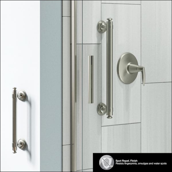 KOHLER Carmichael 24 in. Grab Bar in Vibrant Brushed Nickel