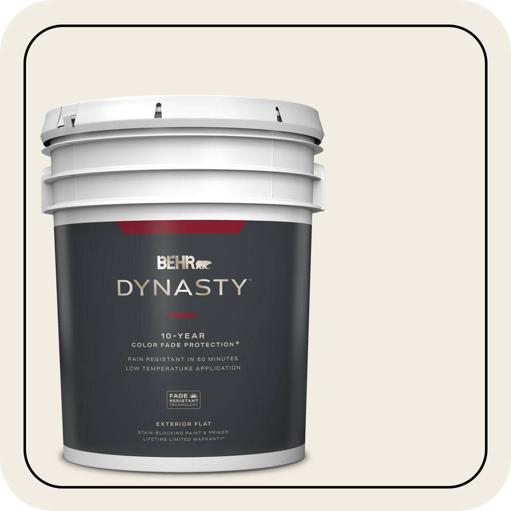 5 gal. #QE-01 Jet White Flat Exterior Stain-Blocking Paint & Primer price history on PriceWatchPro