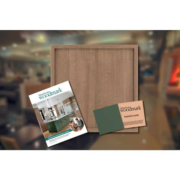 Remy 11 9/16 in. W x 3/4 in. D x 11 1/2 in. H in Painted Sage Cabinet Door Sample