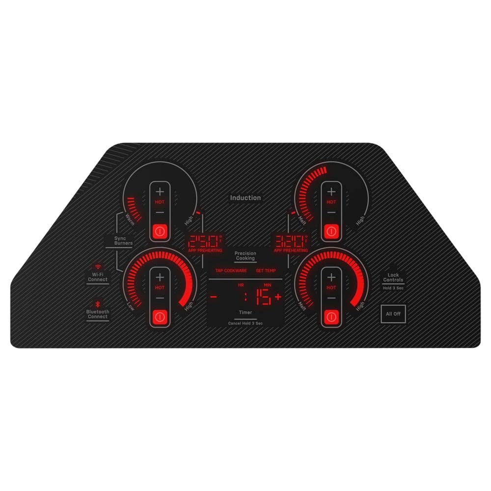 30-Inch Black Induction Cooktop with Touch Control