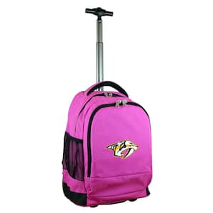NHL Nashville Predators 19 in. Pink Wheeled Premium Backpack