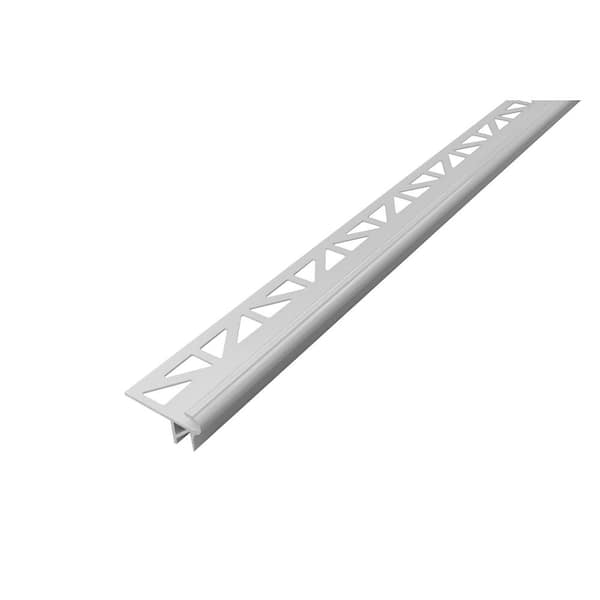 FLORENTOSTEP LED 102 in. x 0.43 in. x 0 in. aluminum Illuminated step nosing profile Pwdr Ctd White Stair Nosing