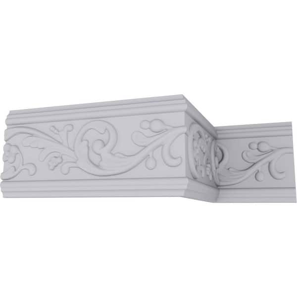 SAMPLE - 5/8 in. x 12 in. x 5 in. Urethane Aberdeen Chair Rail Moulding