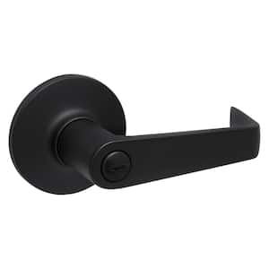 Kwikset Carson Matte Black Round Bed/Bath Reversible Door Handle 408CNL ...