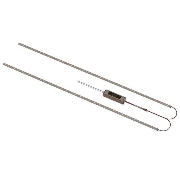 Unbranded 4 ft. 118-Watt Equivalent Integrated LED White Strip Light Fixture, Color Selectable (4-Pack)