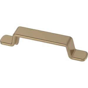 Uniform Bends 3 in. (76 mm) Champagne Bronze Cabinet Drawer Pull