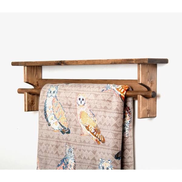 Quilt rack with shelf hot sale