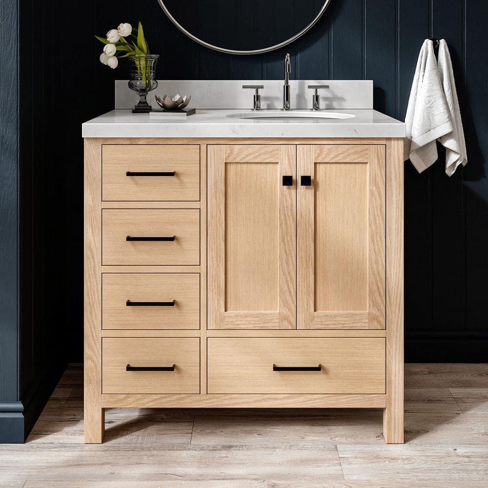 ARIEL Cambridge 36 in. Single Sink Freestanding Bathroom Vanity in
