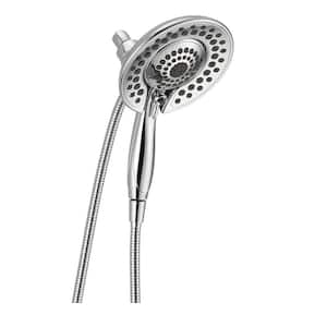 In2ition 5-Spray Patterns 1.75 GPM 6.81 in. Wall Mount Dual Shower Heads in Lumicoat Chrome