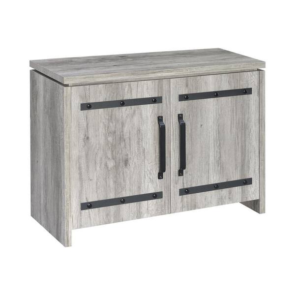 Coaster Grey Driftwood Accent Cabinet with 2-Doors